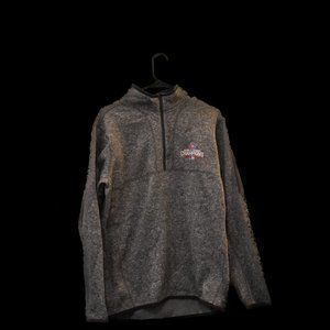 Antigua Cubs World Series Champion Grey Quarter-Zip Men Large with Original Tags